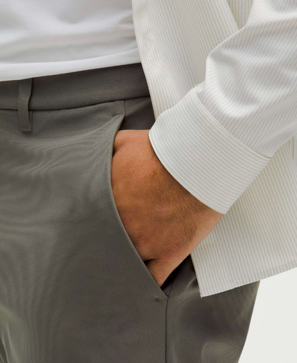 Lululemon Men's ABC Classic-Fit Trouser Warpstreme Grey Sage Sz 32"