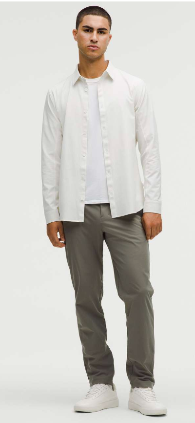 Lululemon Men's ABC Classic-Fit Trouser Warpstreme Grey Sage Sz 32"