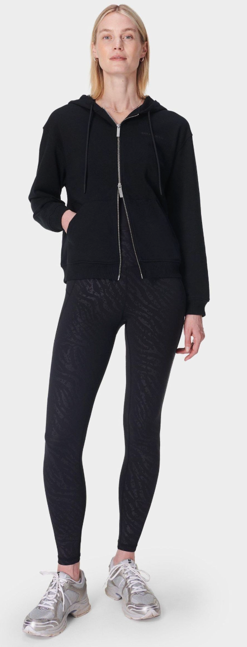 Sweaty Betty Chrome Black Full Length All Day 7/8 Embossed Leggings Chrome Black Sz 4/6