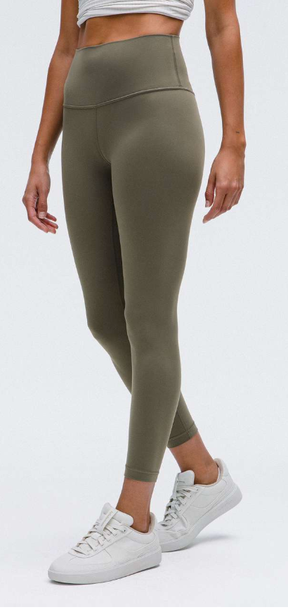 Lululemon Align High-Rise Pant 25" Inseam Army Green Sz 4
