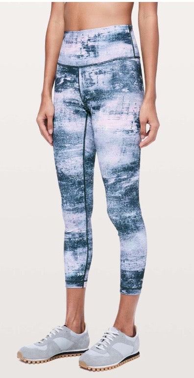 Lululemon Wunder Under HR Azurite Seashell Multi Sz 12 Brand New Without Tag