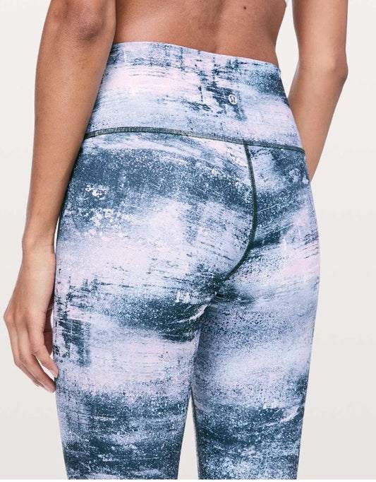 Lululemon Wunder Under HR Azurite Seashell Multi Sz 12 Brand New Without Tag
