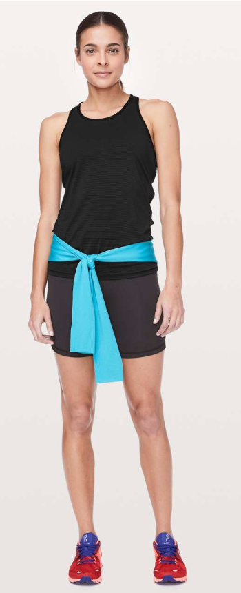 Lululemon Ruche Of Adrenaline Tank Black Sz 6 Brand New