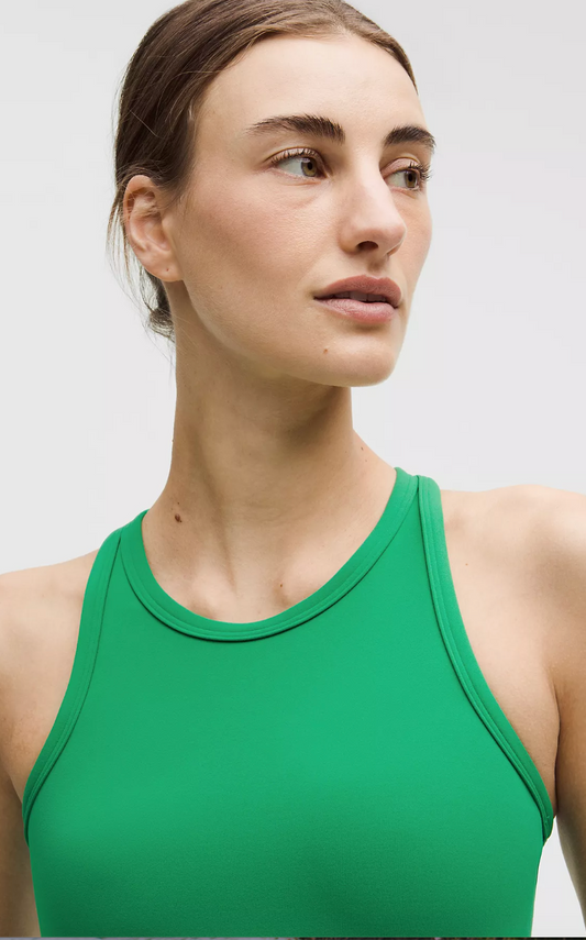 Lululemon Align Waist Length Racerback Tank Top Raceway Green Sz 2
