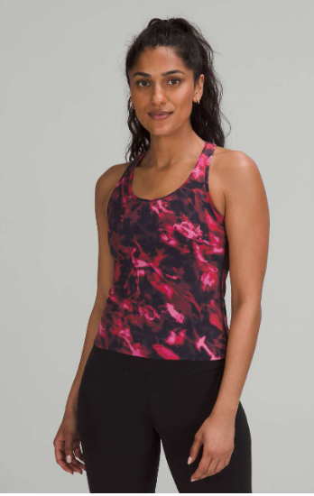 Lululemon Cool Racerback Short Tank Top Intensity Pink Blossom Sz 8