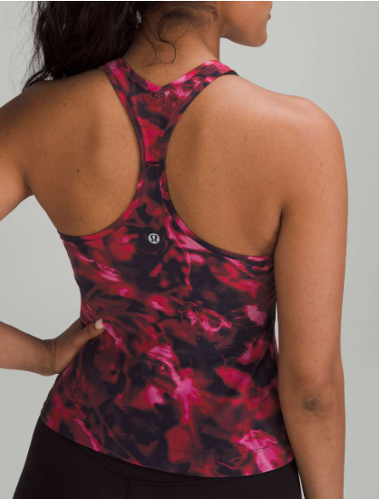 Lululemon Cool Racerback Short Tank Top Intensity Pink Blossom Sz 8