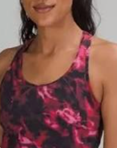 Lululemon Cool Racerback Short Tank Top Intensity Pink Blossom Sz 8