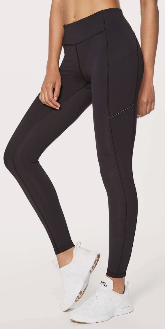 Lululemon Swift Speed High Rise 5 Pocket Tight 28" Black Sz 6