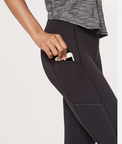 Lululemon Swift Speed High Rise 5 Pocket Tight 28" Black Sz 6
