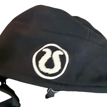 Lululemon Scuba Hoodie Full Zip Jacket Black/White Chenille logo Sz 10