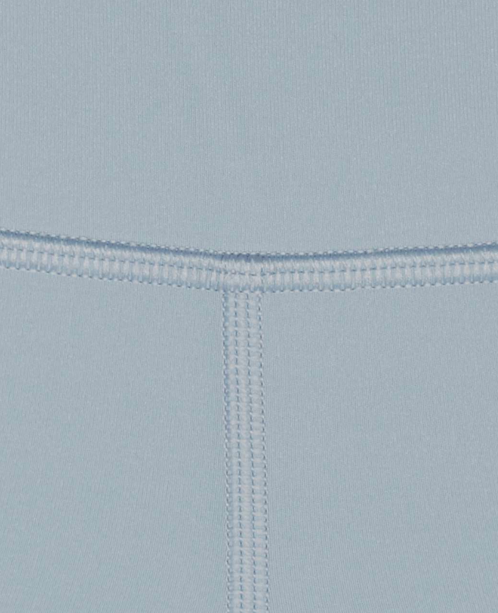 Lululemon Wunder Under Crop II Roll Down Scallop 24" Inseam Chambray Sz 6