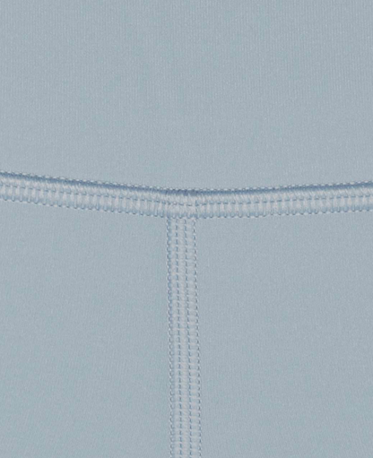 Lululemon Wunder Under Crop II Roll Down Scallop 24" Inseam Chambray Sz 6