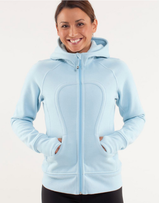 Lululemon Scuba Hoodie Caspian Blue/Neutral Blush Sz 4
