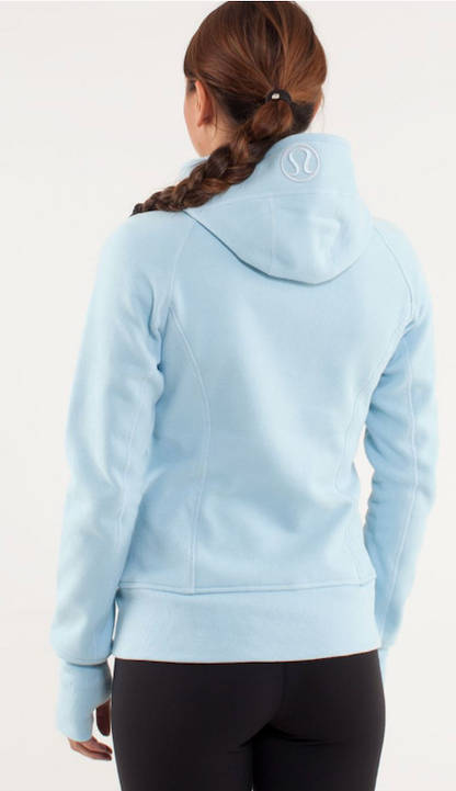 Lululemon Scuba Hoodie Caspian Blue/Neutral Blush Sz 4