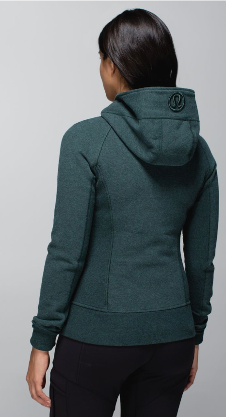 Lululemon Scuba Hoodie II Heathered Fuel Green/Fuel Green Sz 4