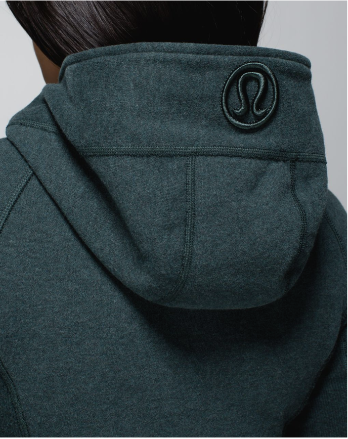 Lululemon Scuba Hoodie II Heathered Fuel Green/Fuel Green Sz 4