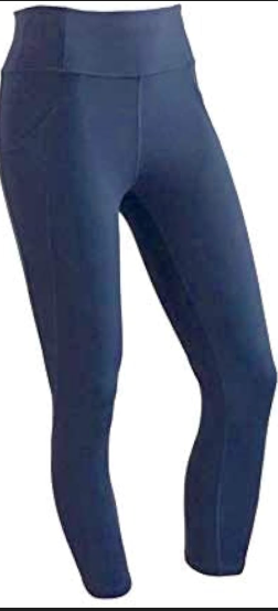 Lululemon Time To Sweat Crop Leggings 23" Inseam True Navy Sz 6