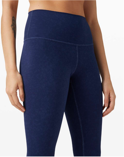 Lululemon Wunder Under Crop High-Rise 21" Inseam Indigo Spray Mineral Blue Sz 6 Brand New