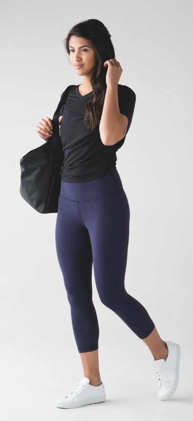 Lululemon Align Crop 19" Inseam Deep Indigo Sz 6