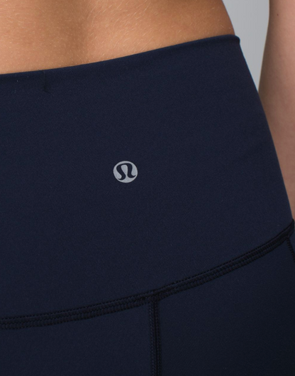 Lululemon Wunder Under Pant Laser Cut Hem (optional Roll Down) 23" Inseam Inkwell, Sz 6