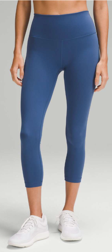 Lululemon Wunder Train High-Rise Crop 23" Inseam Pitch Blue Sz 6