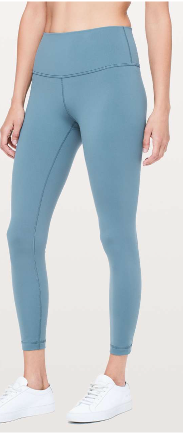 Lululemon Wunder Under Hi-Rise 7/8 Tight 25" Inseam Slate Blue Sz 6