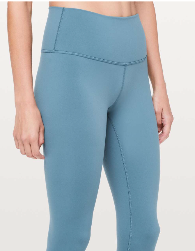 Lululemon Wunder Under Hi-Rise 7/8 Tight 25" Inseam Slate Blue Sz 6