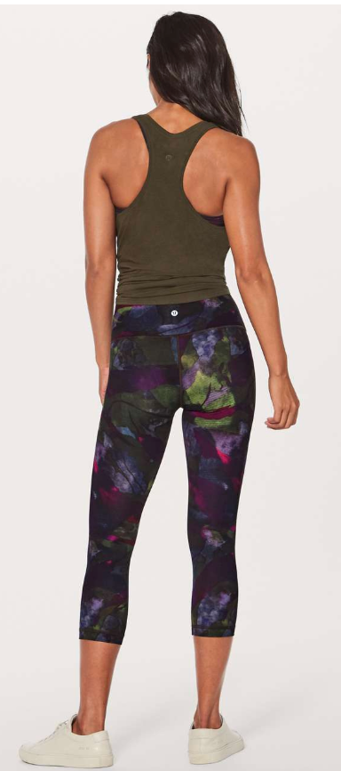 Lululemon Wunder Under Crop (Mid, Hi-Rise) 21" Inseam Aura Dark Chrome Multi Sz 6 Brand New
