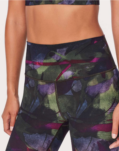 Lululemon Wunder Under Crop (Mid, Hi-Rise) 21" Inseam Aura Dark Chrome Multi Sz 6 Brand New