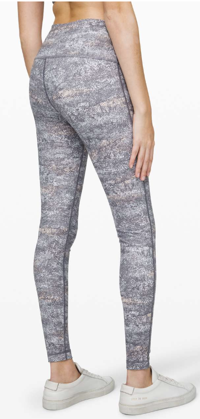 Lululemon Wunder Under High-Rise Tight 28" Inseam Full-On Luxtreme Frozen Vista Alpine White Multi sz 4
