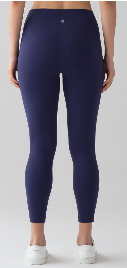 Lululemon Wunder Under Hi-Rise Tight 31" Inseam Tall Blueberry Jam Sz 6