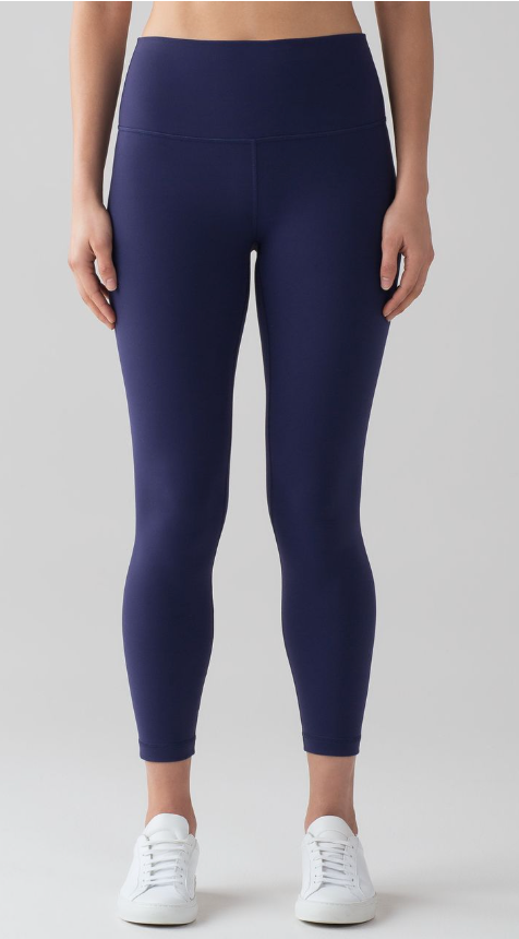Lululemon Wunder Under Hi-Rise Tight 31" Inseam Tall Blueberry Jam Sz 6