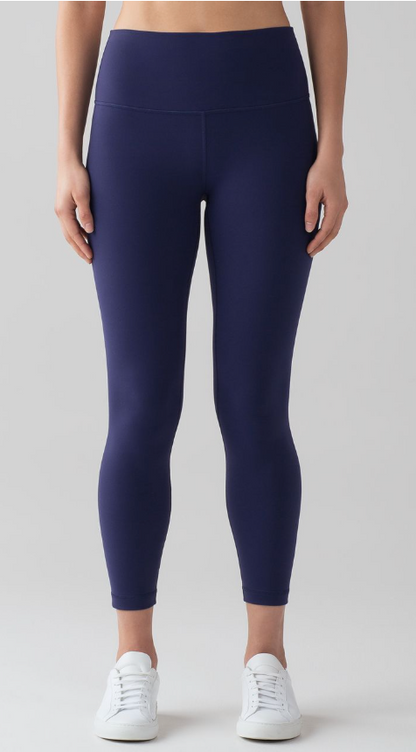 Lululemon Wunder Under Hi-Rise Tight 31" Inseam Tall Blueberry Jam Sz 6