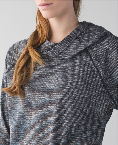 Lululemon Healthy Heart Pullover II Coco Pique Black White Sz 4