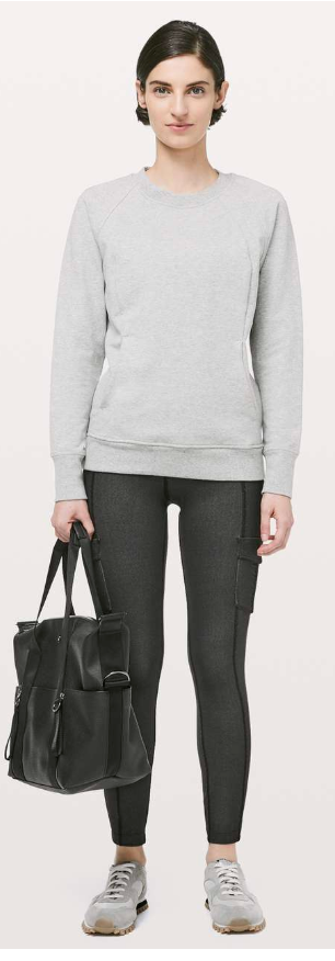 Lululemon Scenic Route 7/8 Tight 25" Inseam Black Sz 6