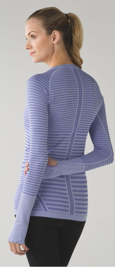 Lululemon Swiftly Tech Long Sleeve Crew Heathered Lullaby Sz 2