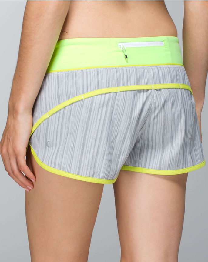 Lululemon Run: Speed Short 2.5" Inseam Wee Are From Space Silver Spoon/Antidote/Clear Mint Sz 2
