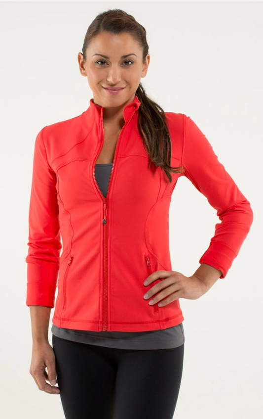 Lululemon Forme Jacket Love Red Sz 10