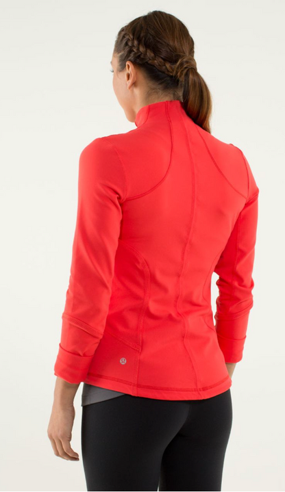 Lululemon Forme Jacket Love Red Sz 10