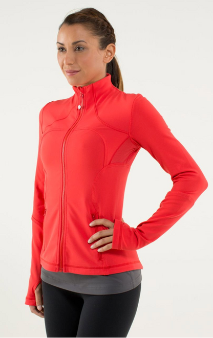 Lululemon Forme Jacket Love Red Sz 10