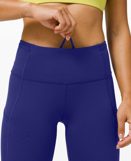 Lululemon Fast and Free High-Rise Crop II 23" Inseam Non-Reflective Larkspur Sz 6 Brand New
