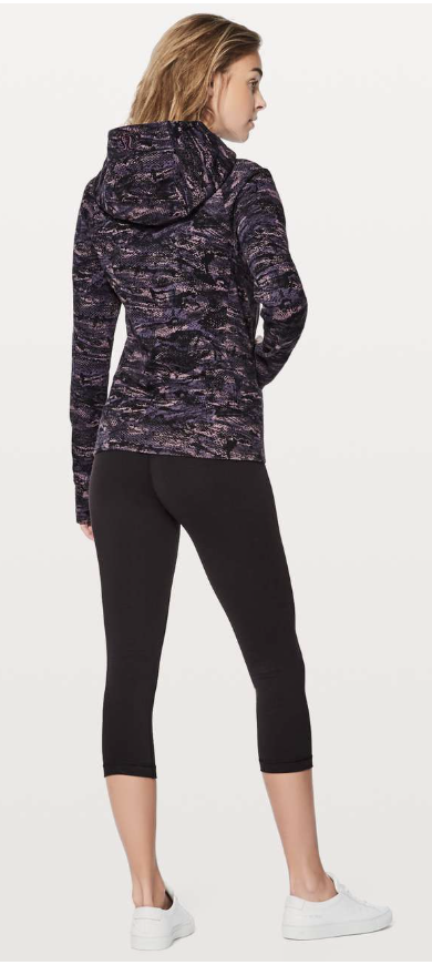 Lululemon Scuba Hoodie IV Rip Wave Purple Thunder Black Sz 6