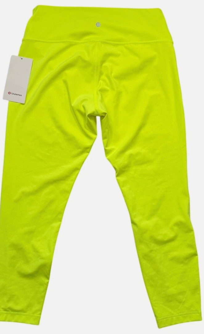 Lululemon Wunder Under Tight 21" Inseam ORIGINAL RELEASE RARE Highlight Yellow Sz 2