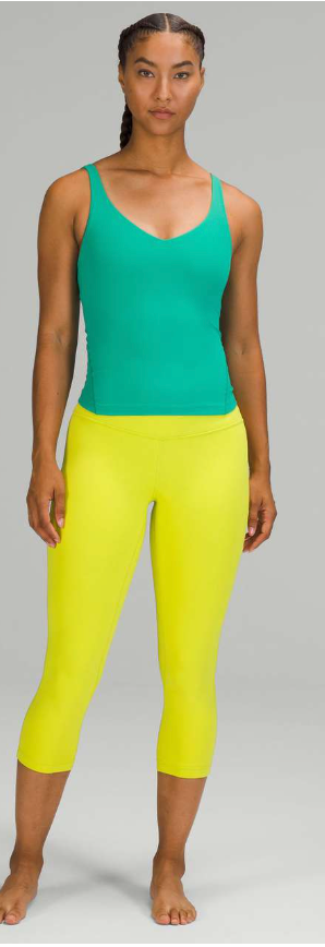 Lululemon Wunder Under Tight 21" Inseam ORIGINAL RELEASE RARE Highlight Yellow Sz 2
