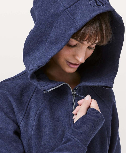 Lululemon Scuba Hoodie Light Cotton Fleece Heathered Faded Hero Blue
