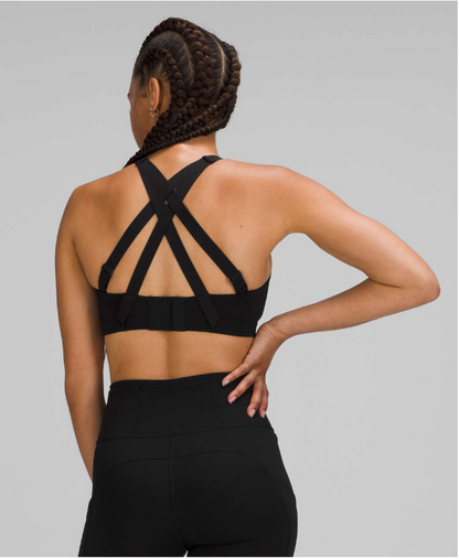 Lululemon Energy Bra High Support, B–DDD Cups Black Sz 36DDD
