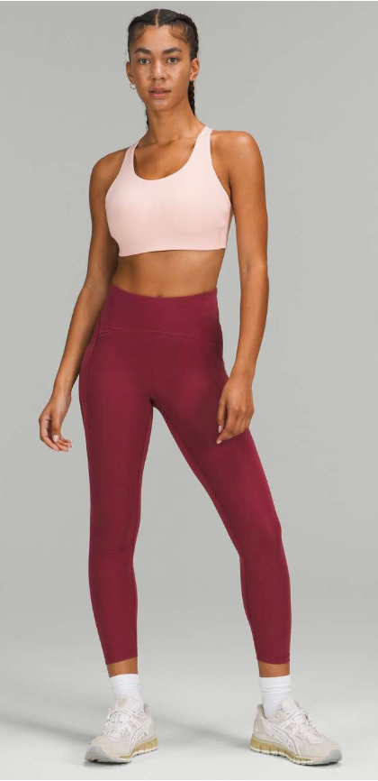Lululemon Energy Bra High Support, B–DDD Cups Pink Mist Sz 32C