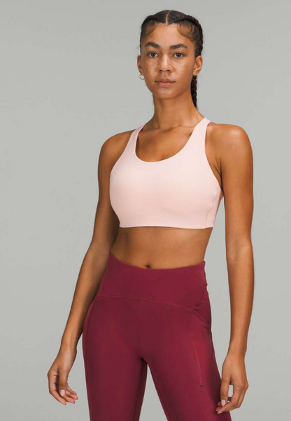 Lululemon Energy Bra High Support, B–DDD Cups Pink Mist Sz 32C