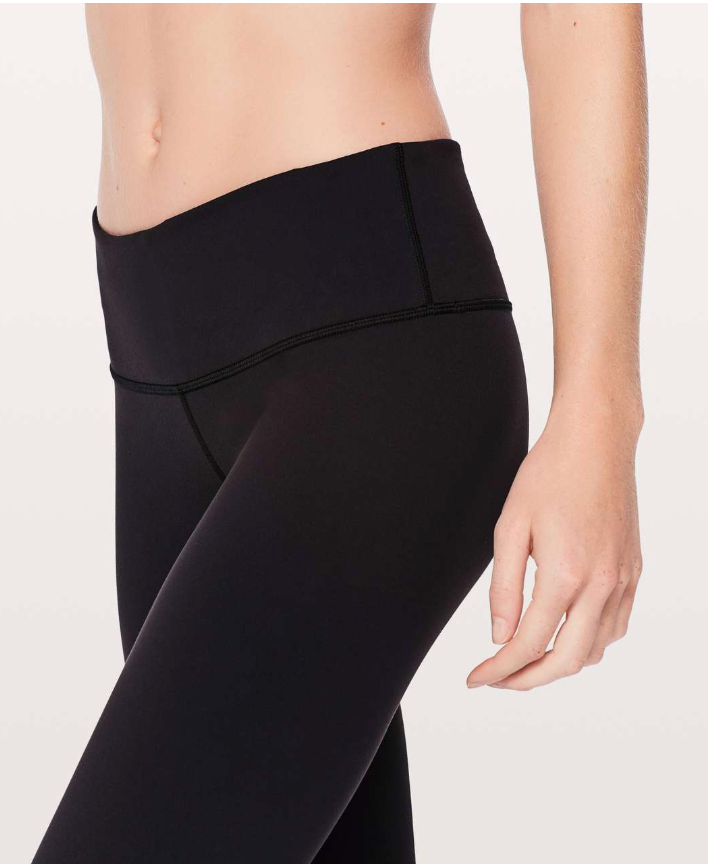 Lululemon Wunder Under Tight Full-On Luon 28" Inseam Black Sz 6