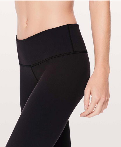 Lululemon Wunder Under Tight Full-On Luon 28" Inseam Black Sz 6